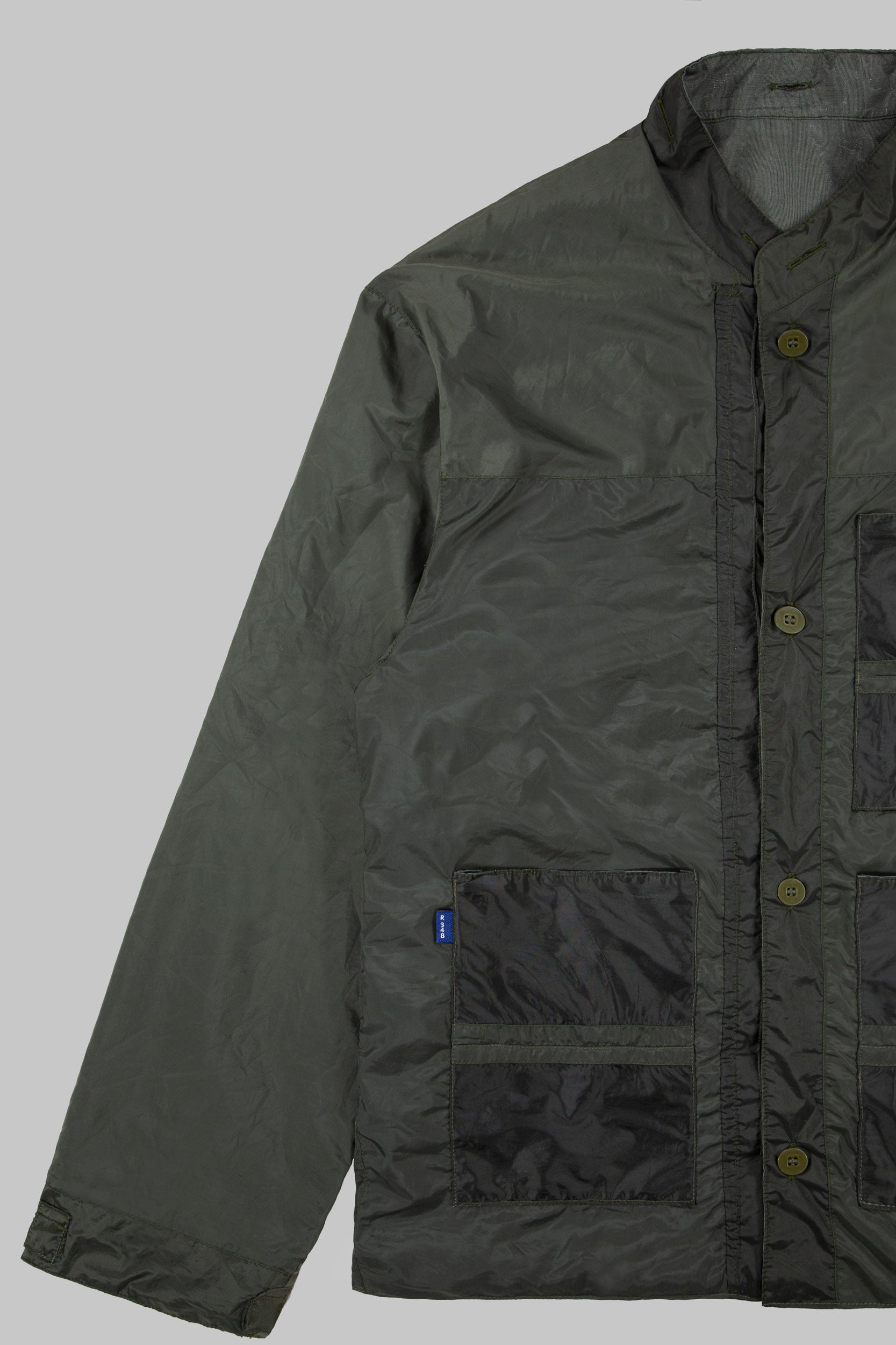 Wingman Reversible Track Jacket Grey Khaki