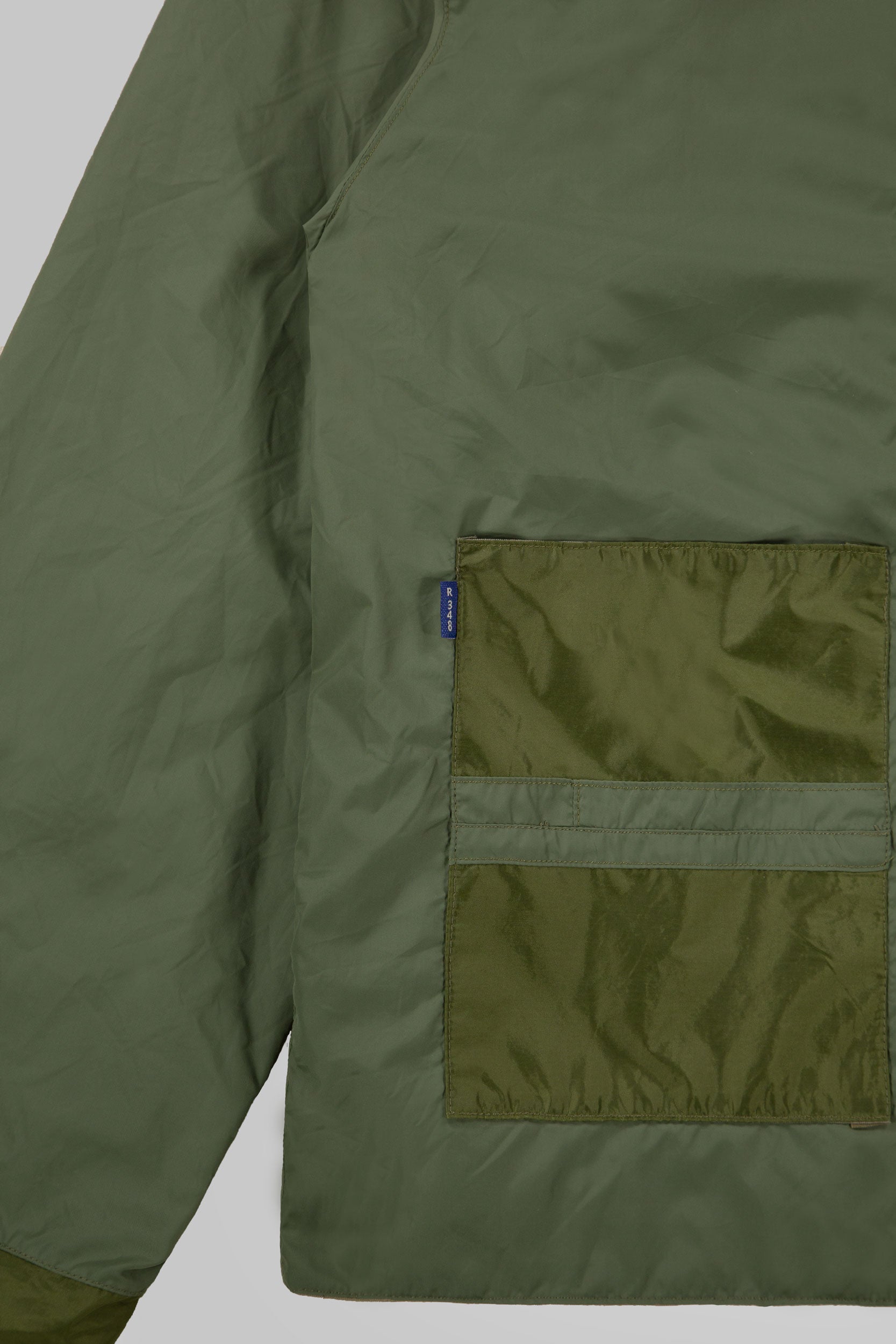 Wingman Reversible Track Jacket Contrast Khaki Grey
