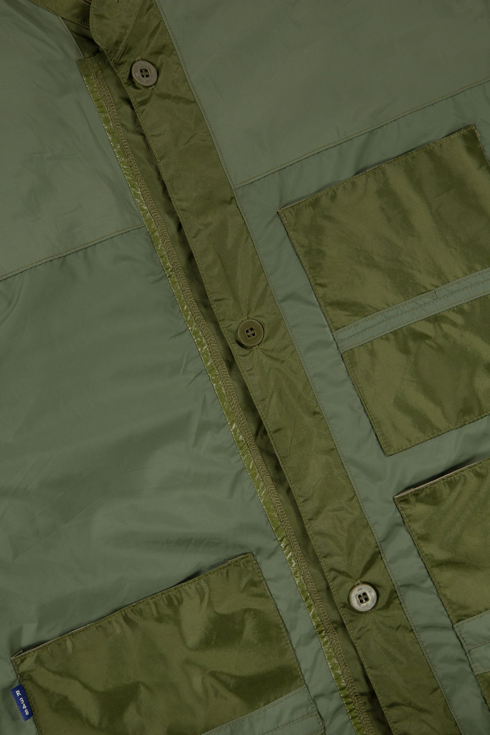 Wingman Reversible Track Jacket Contrast Khaki Grey