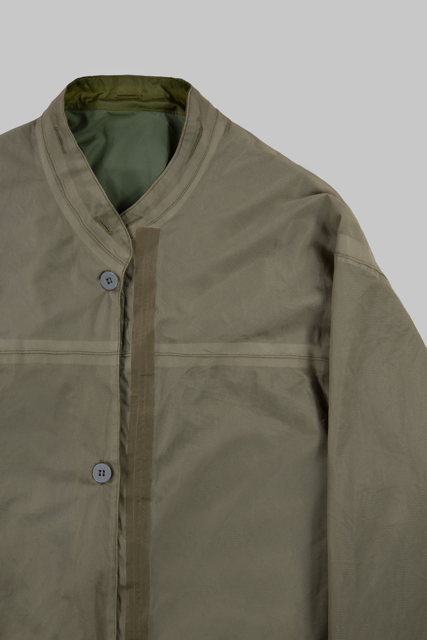 Wingman Reversible Track Jacket Contrast Khaki Grey