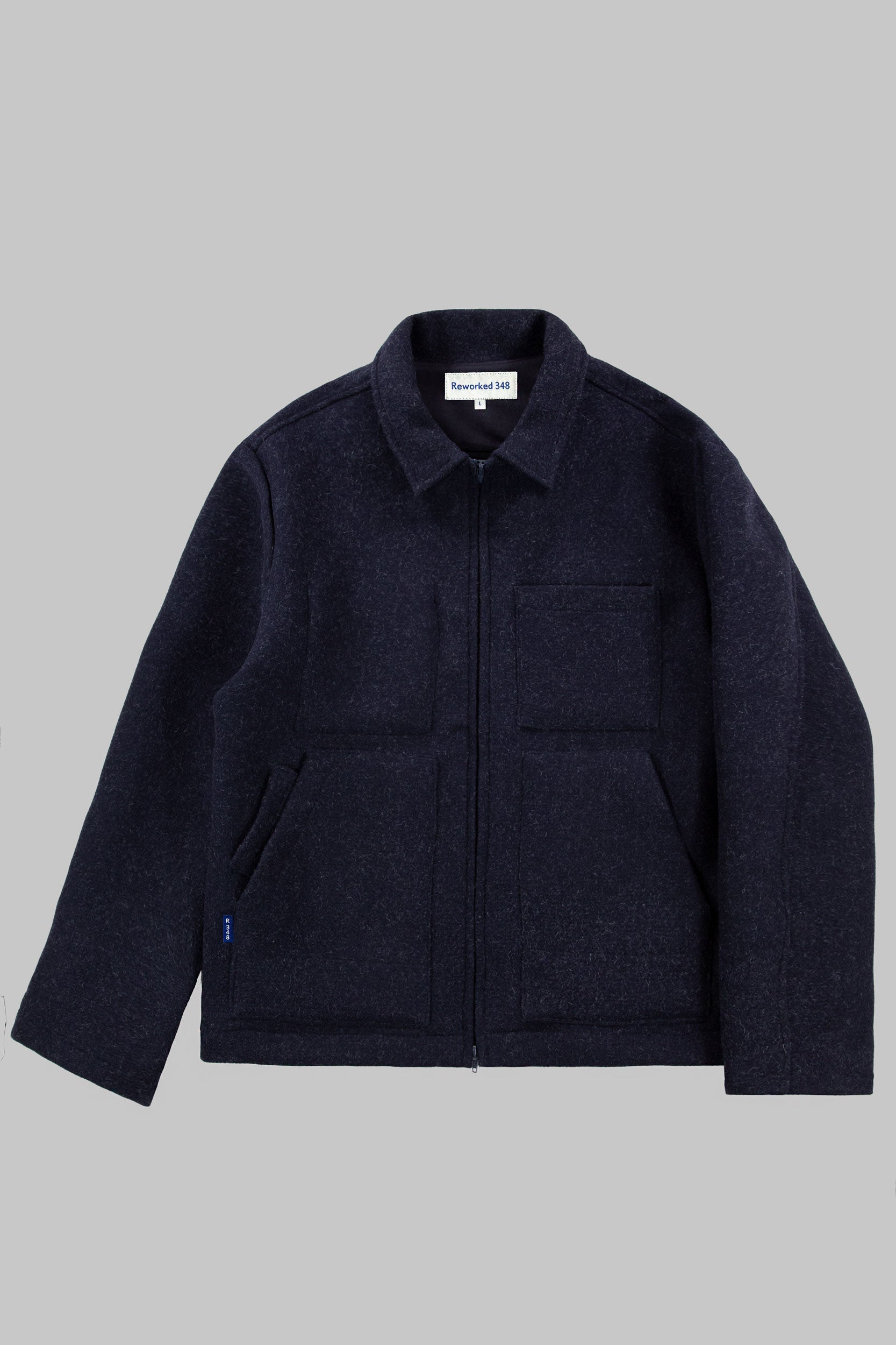 Works Wool & Cotton Jacket Dark Indigo