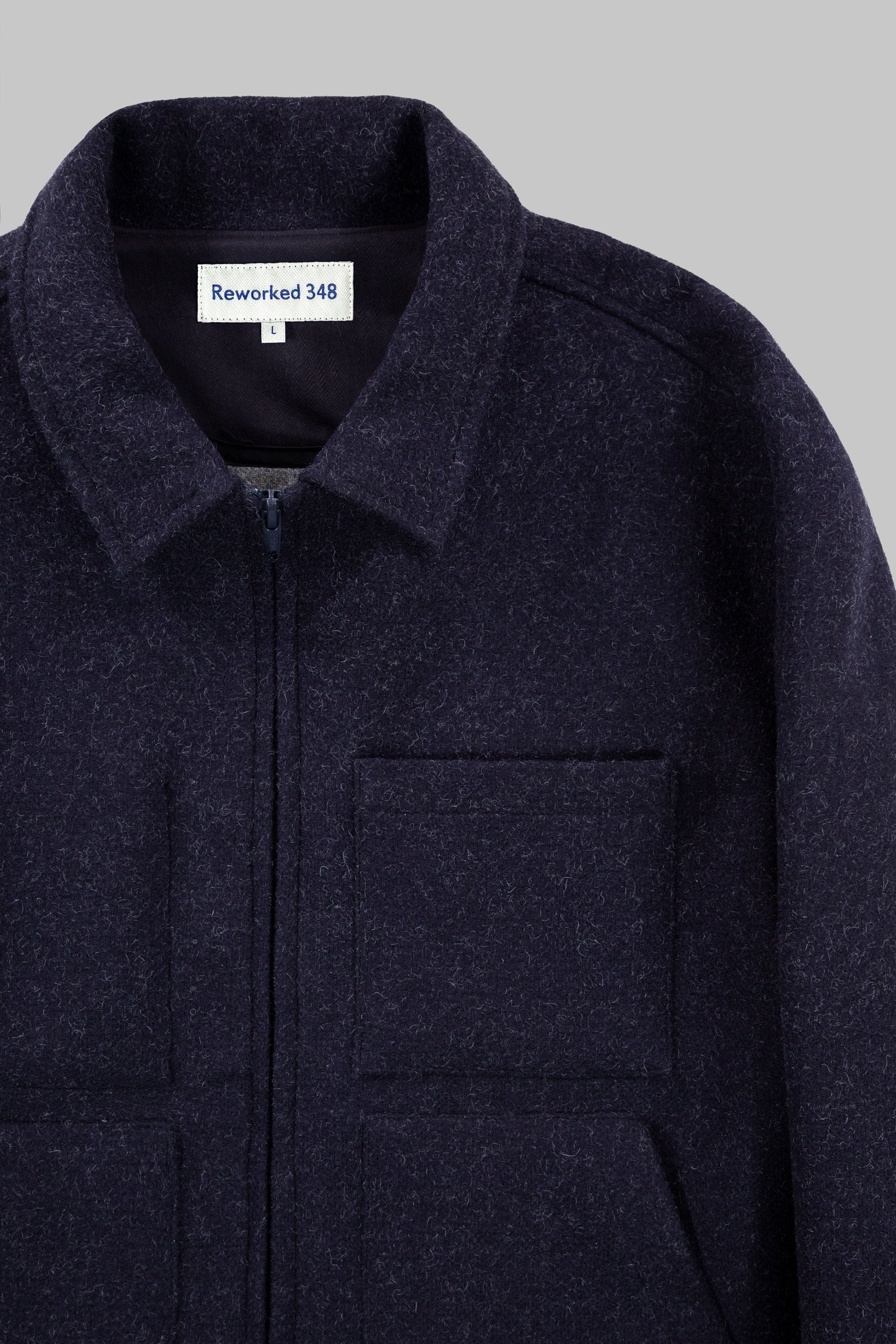Works Wool & Cotton Jacket Dark Indigo