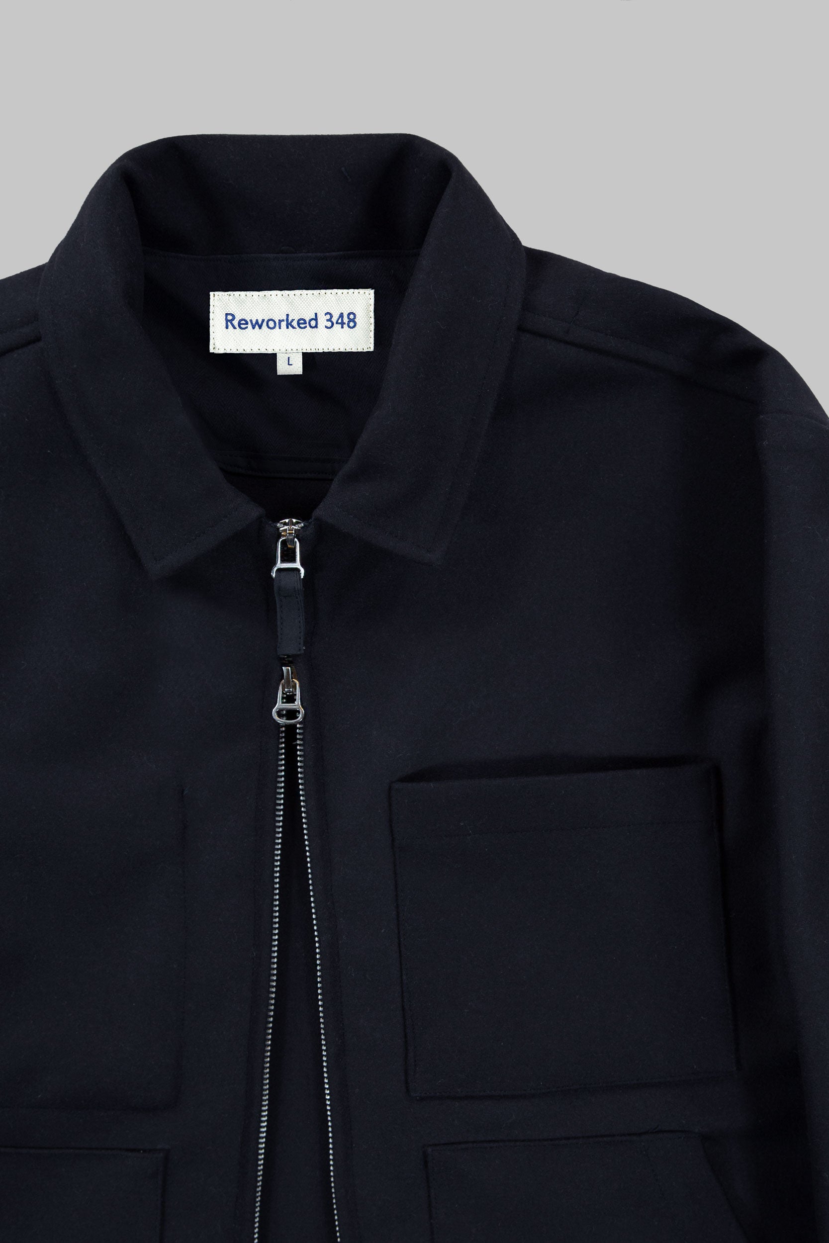 Works Wool Jacket Darkest Navy Blue