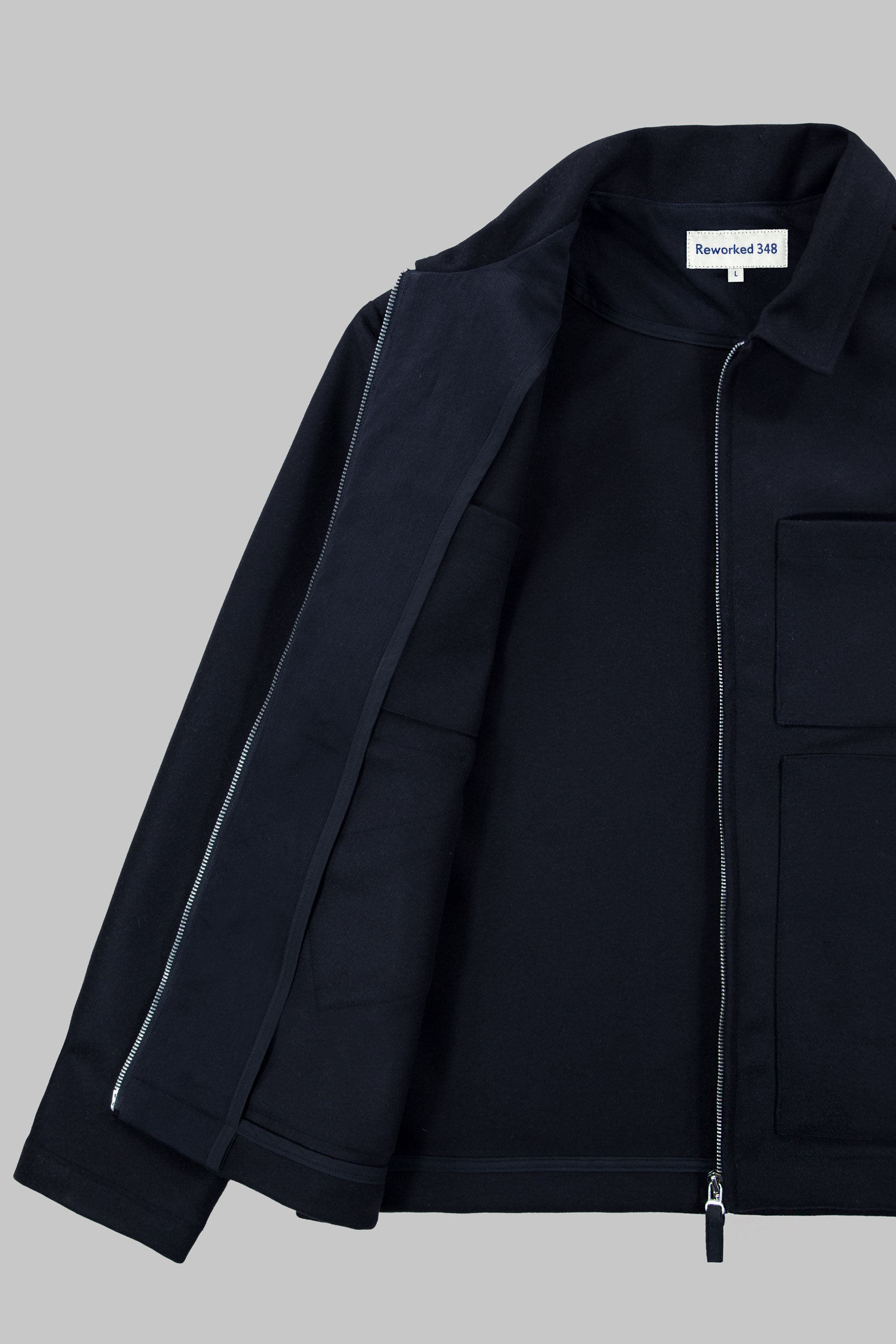 Works Wool Jacket Darkest Navy Blue