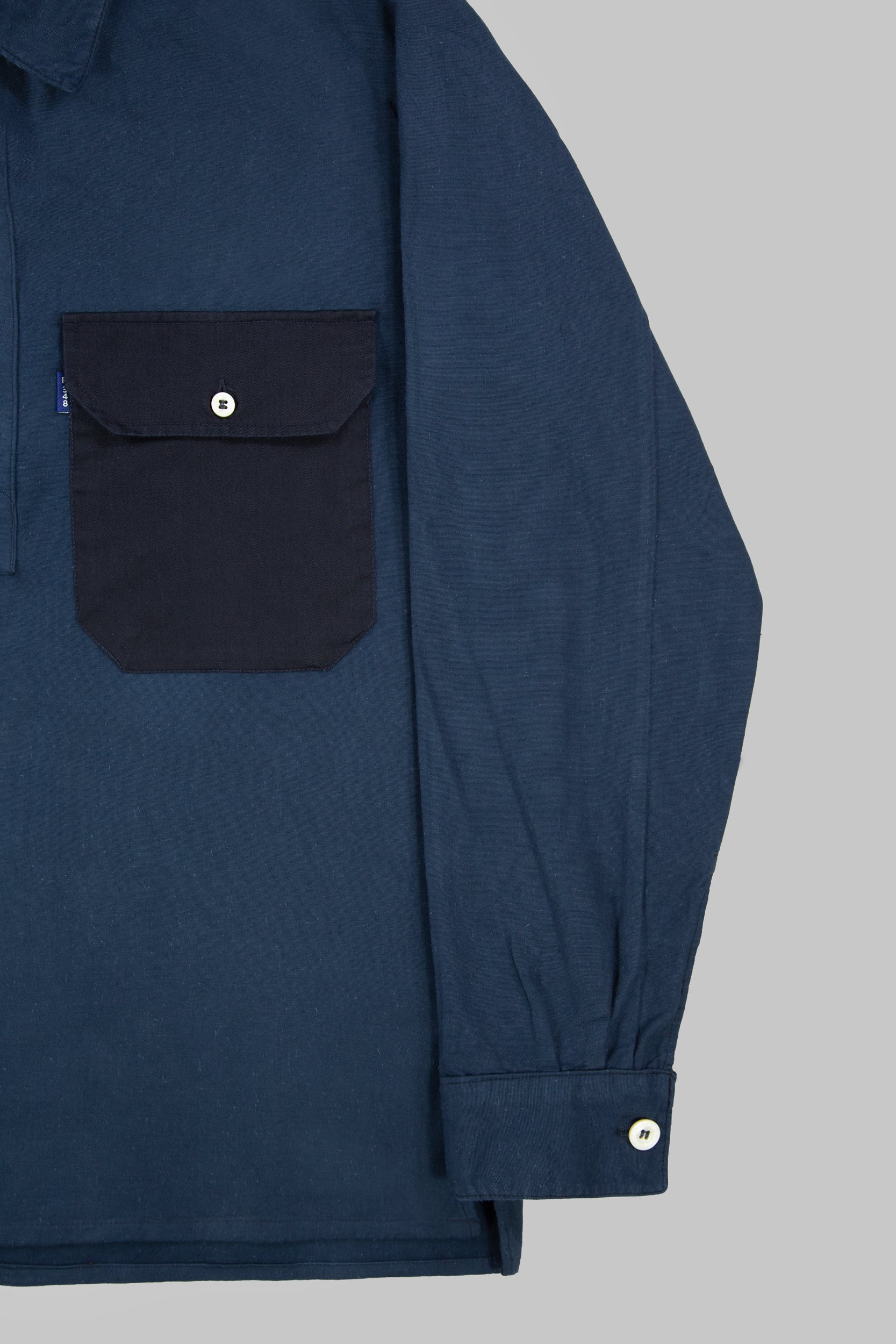 Contrast Pocket Dorma Shirt Dark Blue